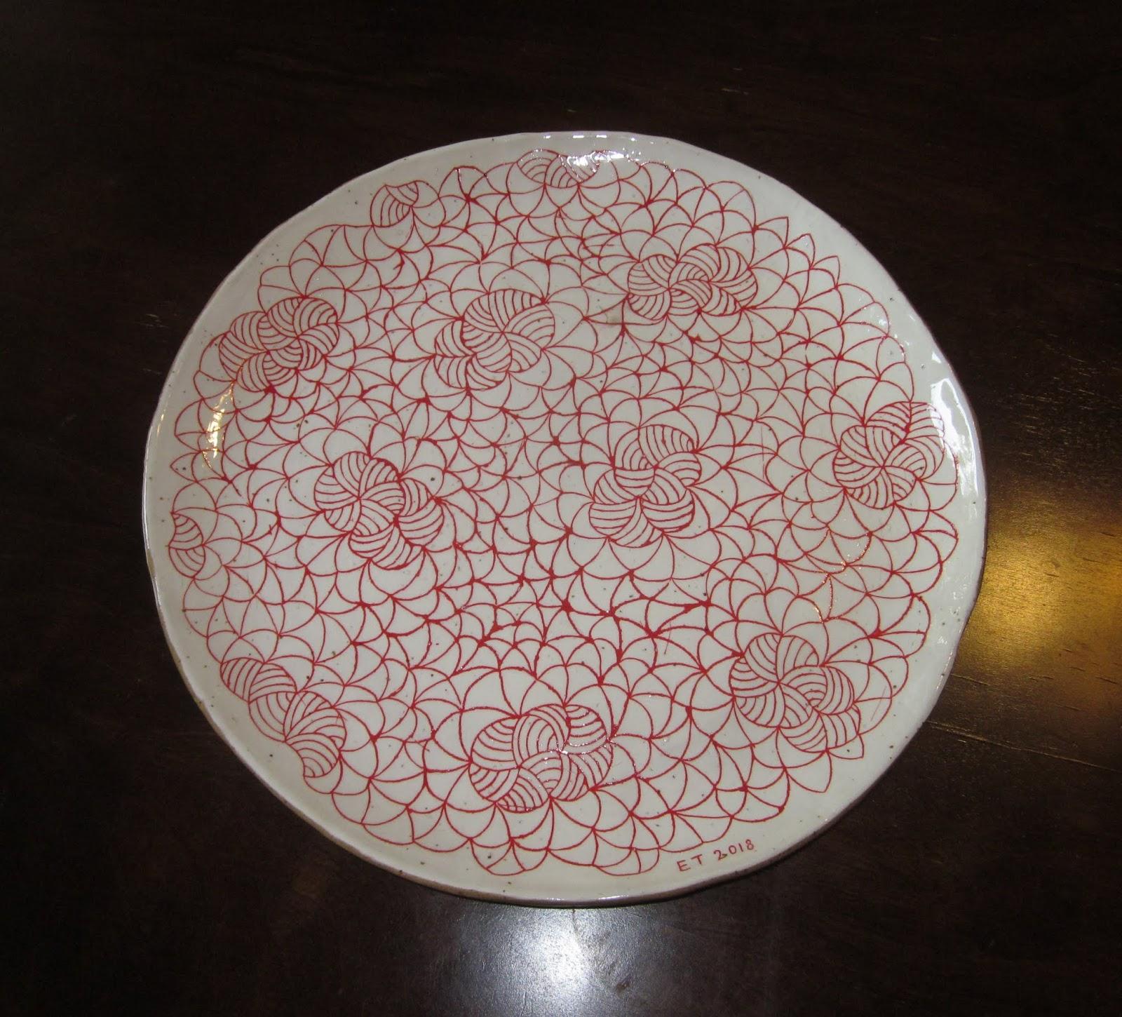 plate with design