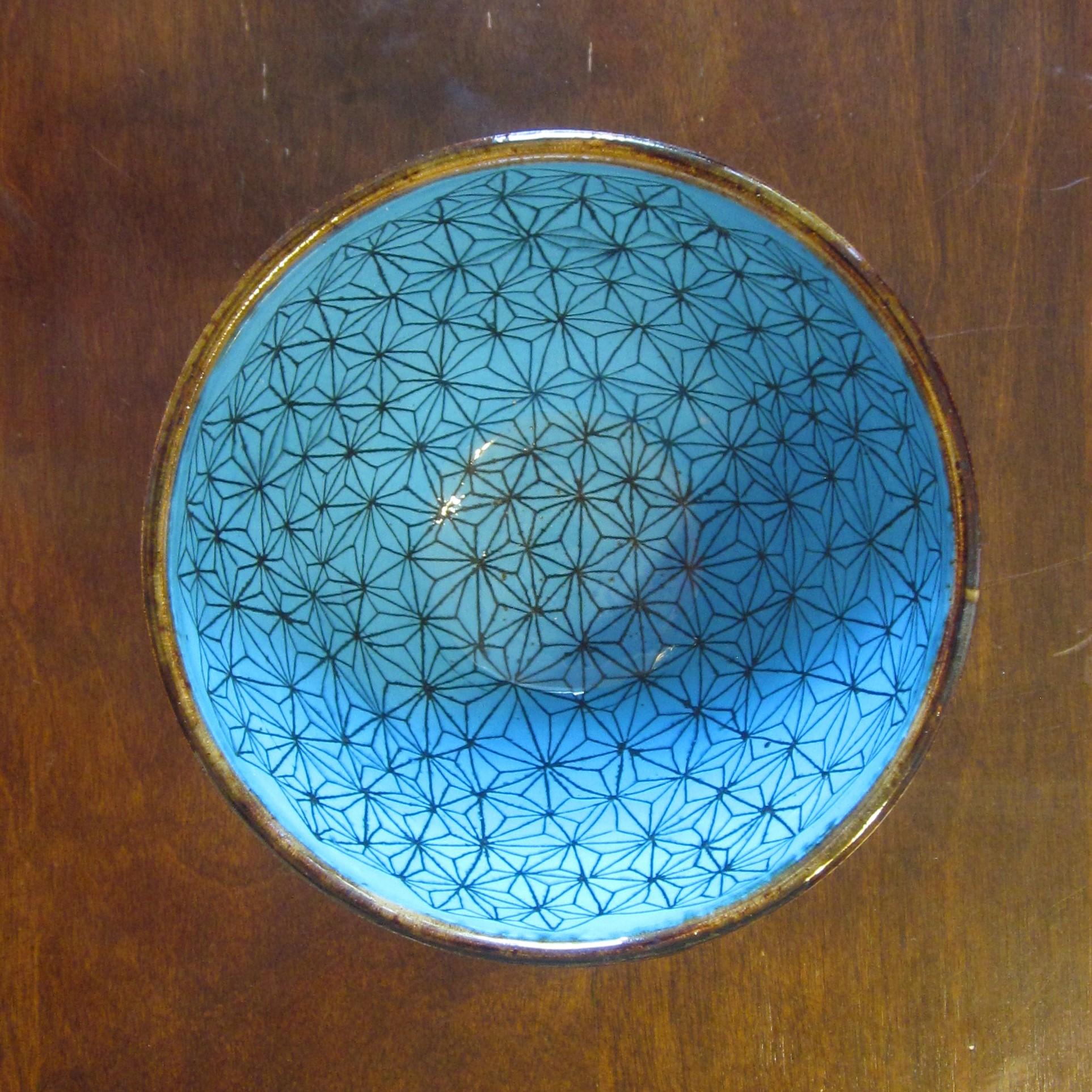 bowl with etched stars